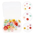 thumbnail image 3 of OULII 30Pcs Flower Shape Push Pin Assorted Color Resin Map Supply for Artists, 3 of 7