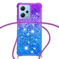 thumbnail image 4 of Funda para Xiaomi Redmi Note 12 4G Brillantina Líquida Divertida Reluciente y con Cristales en Movimiento Cuerpo Cruzado con Cordón Ajustable, 4 of 5