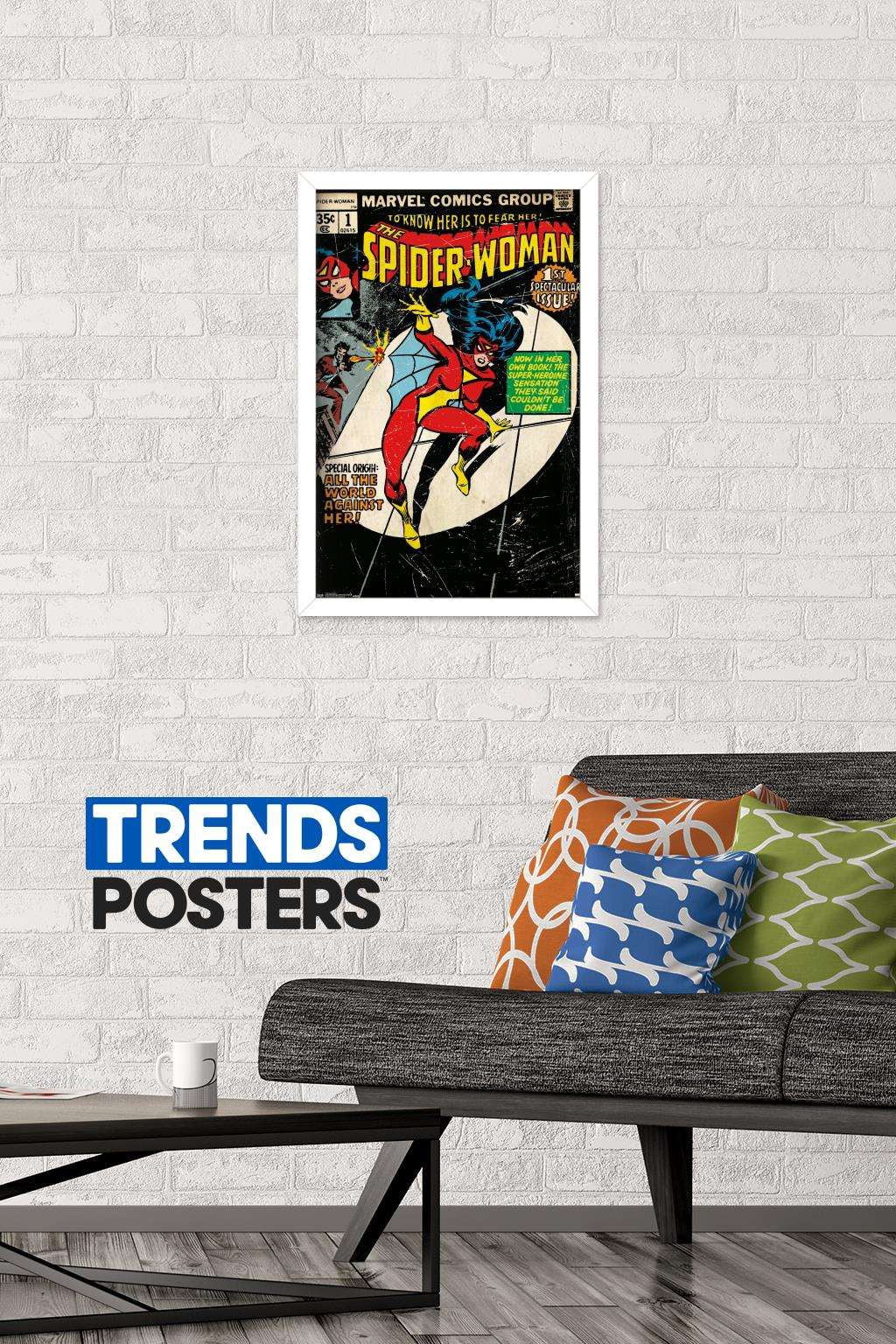 Marvel Comics - Spider-Woman - Cover #1 Wall Poster, 14.725" x 22.375", Framed