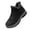 black, variant on Winter Snow Boots for Women Men Slip on Waterproof Boots Insulated Warm Fur Lined Walking Outdoor Ankle Booties,Size 5-12