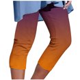 thumbnail image 2 of Alkepwun Capri Leggings for Women Stretchy Gradient Capris Summer Beach Cropped Pants High Waisted Workout Running Yoga Pants, 2 of 5