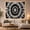 Radial Tie Dye, variant on Monochromatic Radial Tie-Dye on White, Mystical Psychedelic for Abstract Art Enthusiasts, Black and White Wall Art, Housewarming Gift Tapestry Wall Hanging for Bedroom and Living Room