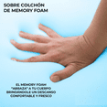 thumbnail image 4 of Colchoneta Memory Foam Matrimonial Fresca Sobre Colchón 5cm Azul, 4 of 4
