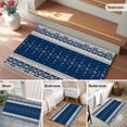 thumbnail image 5 of Navy Blue Boho Entryway Rug 2'x3'&nbsp; Non Slip Front Door Mats, Vintage Ethnic Tribe Abstract Art Entrance Rugs Indoor Outdoor Carpet, Washable Floor Mats Small Area Rug for Bedroom Kitchen, 5 of 8