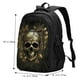 thumbnail image 5 of Fotbe Vintage Gold Leaf Skull Mochila con Estampado y Puerto USB para Hombre y Mujer, Mochila Antirrobo, Mochila de Viaje, Mochila Escolar, Mochila Universitaria, 5 of 7