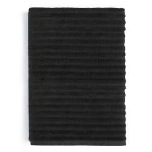 Mainstays Performance Bath Sheet, Textured Black