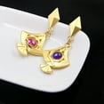 thumbnail image 3 of Genshin Impact Yae Miko Eye of God Ear Dangle Earrings Vision Cosplay Diluc Xiao Earring Jewelry Women For Fans Accessory Gift, 3 of 7