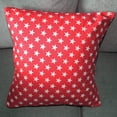 thumbnail image 3 of Cotton Stars Print Decorative Throw Pillow/Sham Cushion Cover Red, 3 of 3