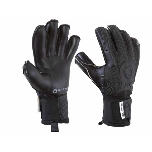 Elite Sports Black Solo Goal Keeper Gloves - Shock Pink/Purple