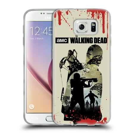 OFFICIAL AMC THE WALKING DEAD SILHOUETTES SOFT GEL CASE FOR SAMSUNG PHONES 1