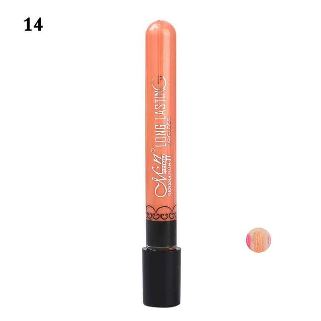Hi,Fancy MENOW 38 Couleurs Rouge à Lèvres Liquide Mat Imperméable Longue Durée Non Collant Brillant à Lèvres Teinture Baume