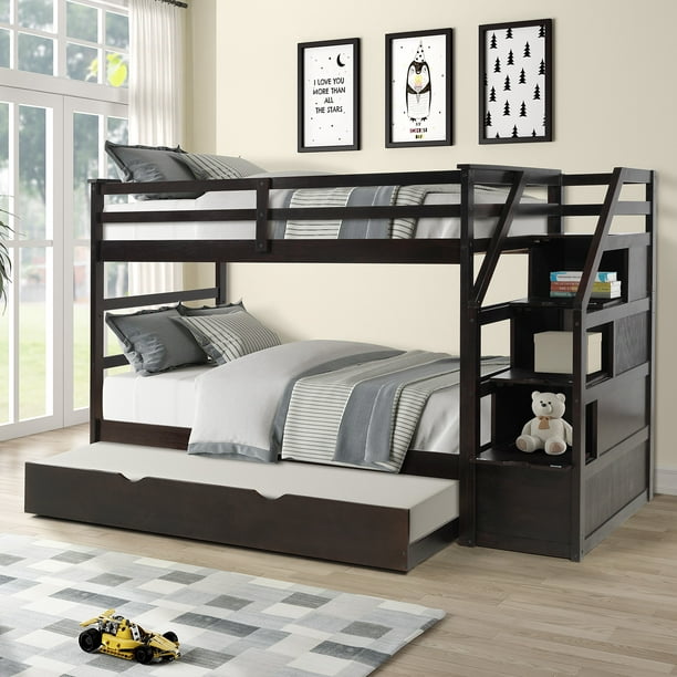 Twin Over Bunk Bed With Size, Bunk Bed Twin Trundle