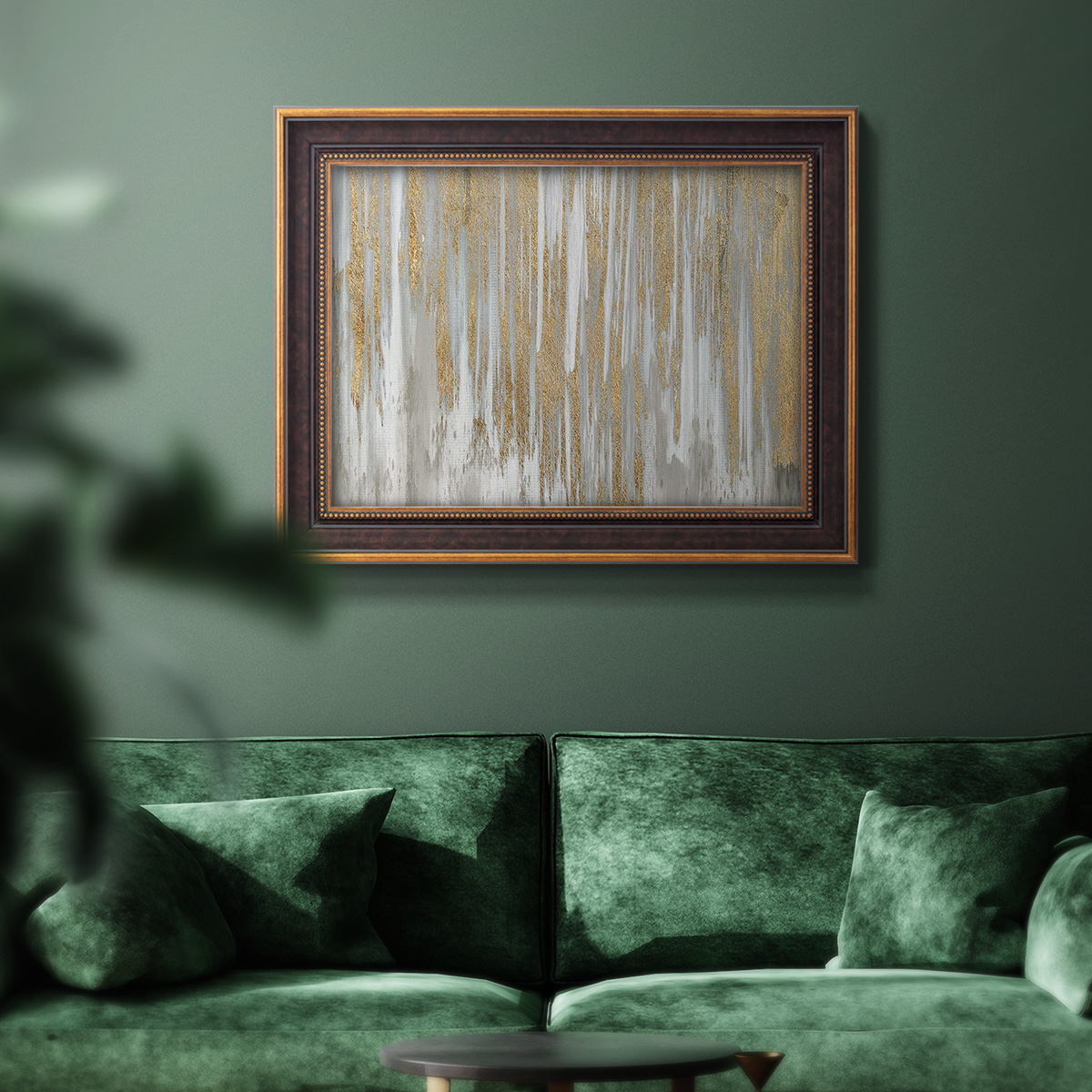Behind The Waterfall Premium Framed Canvas- Ready to Hang