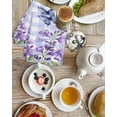 thumbnail image 4 of Purple Flowers Kitchen Dish Towels for Drying Dishes Set of 2, Butterfly Spring Floral Checkered Farmhouse Waffle Weave Microfiber Hand Tea Bathroom Towels Quick Dry & Absorbent Towel 15.7x23.6, 4 of 7