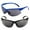 Black/Blue, variant on 2 Pair of Unisex Bifocal Sport Wrap Sunglasses - Outdoor Reading Sunglasses - Silver/Silver - 2.50