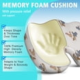thumbnail image 5 of Premium Chickens Pattern Memory Foam Seat Cushion Ergonomic Chair Pad for Office Chair, Car, Airplane & Bleachers Sciatica, Tailbone Hip & Back Pain Relief - Chair Cushion for Long Office Workers., 5 of 5