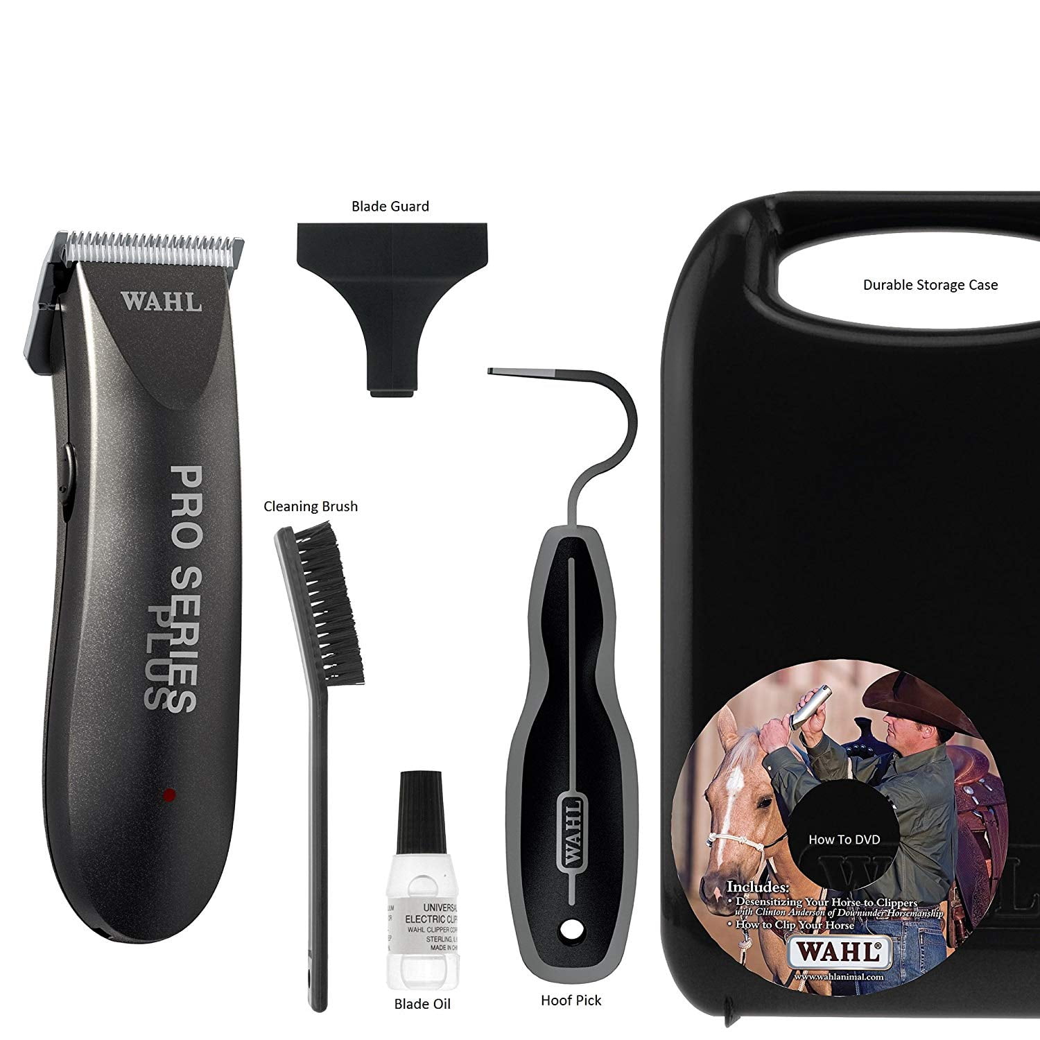 #9482-700 Wahl Professional Animal Show Pro Plus Equine Horse Clipper and Grooming Kit 