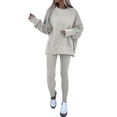 thumbnail image 2 of Yokua Women Tracksuits 2 Piece Athletic Outfits Sweatsuits Long Sleeve Top Legging, 2 of 11
