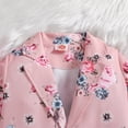 thumbnail image 5 of Bearichfupo Kids Toddler Baby Girls Spring Autumn Cotton Print Long Sleeve Coat Pants Suit Outfits Clothes,Girls' Pant Sets Sizes 2-3 Years, 5 of 6