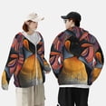 thumbnail image 4 of Vsdgher Motif Abstrait Pingouin Sweat à Capuche Adulte pour Hommes Femmes, Manches Longues Protection Solaire Pêche pour Course Natation-3TG, 4 of 7
