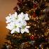 thumbnail image 4 of WOVTE Arbustos de Pascua Artificiales, Paquete de 4, 7 Cabezas, Tela de Seda, Arbustos de Pascua Rojos Navideños, Ramo de Pascua Artificial, Flores de Pascua Falsas para Navidad, 35 cm/13.8 pulgadas, 4 of 6