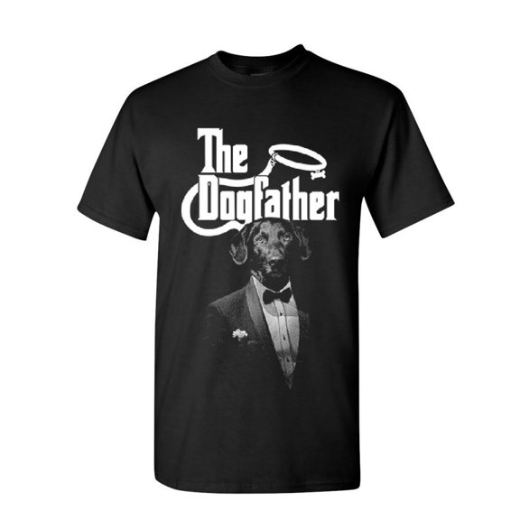 Tee Hunt The Dogfather Funny T-Shirt Parody Dog Lovers Pet Best Friend Tee