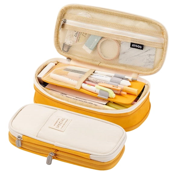 Big Capacity Pencil Pen Case, Portable Pencil Bag Pouch with Zipper