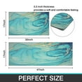 thumbnail image 7 of Teal Abstract Marble Kitchen Rug Mat Turquoise Kitchen Rugs 2 PCS Cushioned Anti-Fatigue Comfort Standing Kitchen Floor Mat Non Slip Washable Runner Mat for Sink Laundry Kitchen, 7 of 7