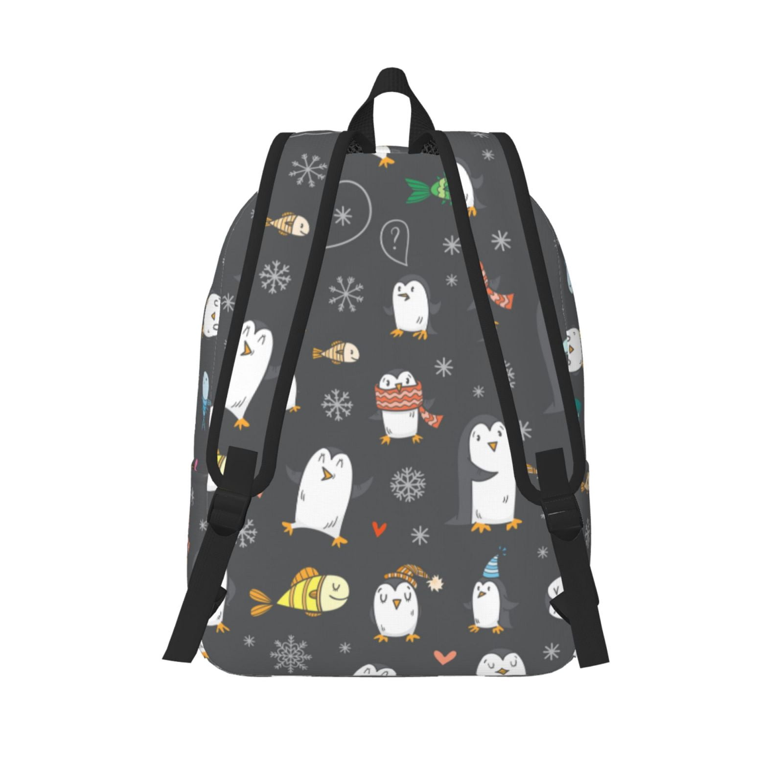 Travel Laptop Backpack - funny penguin Lightweight Canvas Backpack, Wear Resistant Computer Backpack Bag Fit {sizeName} Laptop for Men Women with Adjustable Padded Shoulder Straps