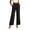 Black13, variant on Running Shorts for Women High Waist Wide Leg Dress Pants, Casual Business Trousers with Pockets, Elegant Solid Color Cropped Suit Pants Wide Leg Pants Woman