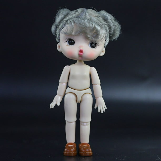 12cm Doll OB11 Nude Doll Body Makeup Doll Mini Doll Kids Girl Doll Toy Accessories Lol Dolls Gao Jinjia LED