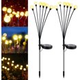 thumbnail image 1 of 2PC Firefly Solar Lights, Oscillating Waterproof Solar Powered Garden Lights, Firefly Solar Garden Lights, Decorative Solar Lights for Driveway, Patio, 1 of 5