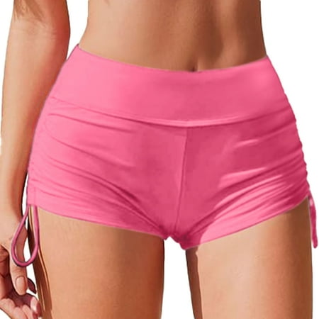 RUTAYY Swimwear Women Slim Fit Shielding Lace Up Shorts Beach Swimming Trunks Running Fitness Casual Pants Hot Spring Snorkeling Shorts Beach Vacation Beachwear