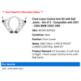 thumbnail image 2 of Front Lower Control Arm Kit with Ball Joints - Set of 2 - Compatible with 2001 - 2006 BMW 330Ci 2WD 2002 2003 2004 2005, 2 of 2