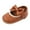 Brown, variant on Glisme Baby Boots Bowknot For First Dress Sole Toddler Princess Rubber Party Shoes Wedding Walking Girls Crib Shoes Versatile Beige Boots Size 0-6 Months