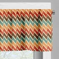 thumbnail image 5 of Ambesonne Trippy Valance & Curtain, Zig Zags Boho Striking, 55"x45", Multicolor, 5 of 6