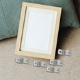 MANLINGDA 150Pcs Multiuse Trapezoid Table Z Clips Photo Frame Table