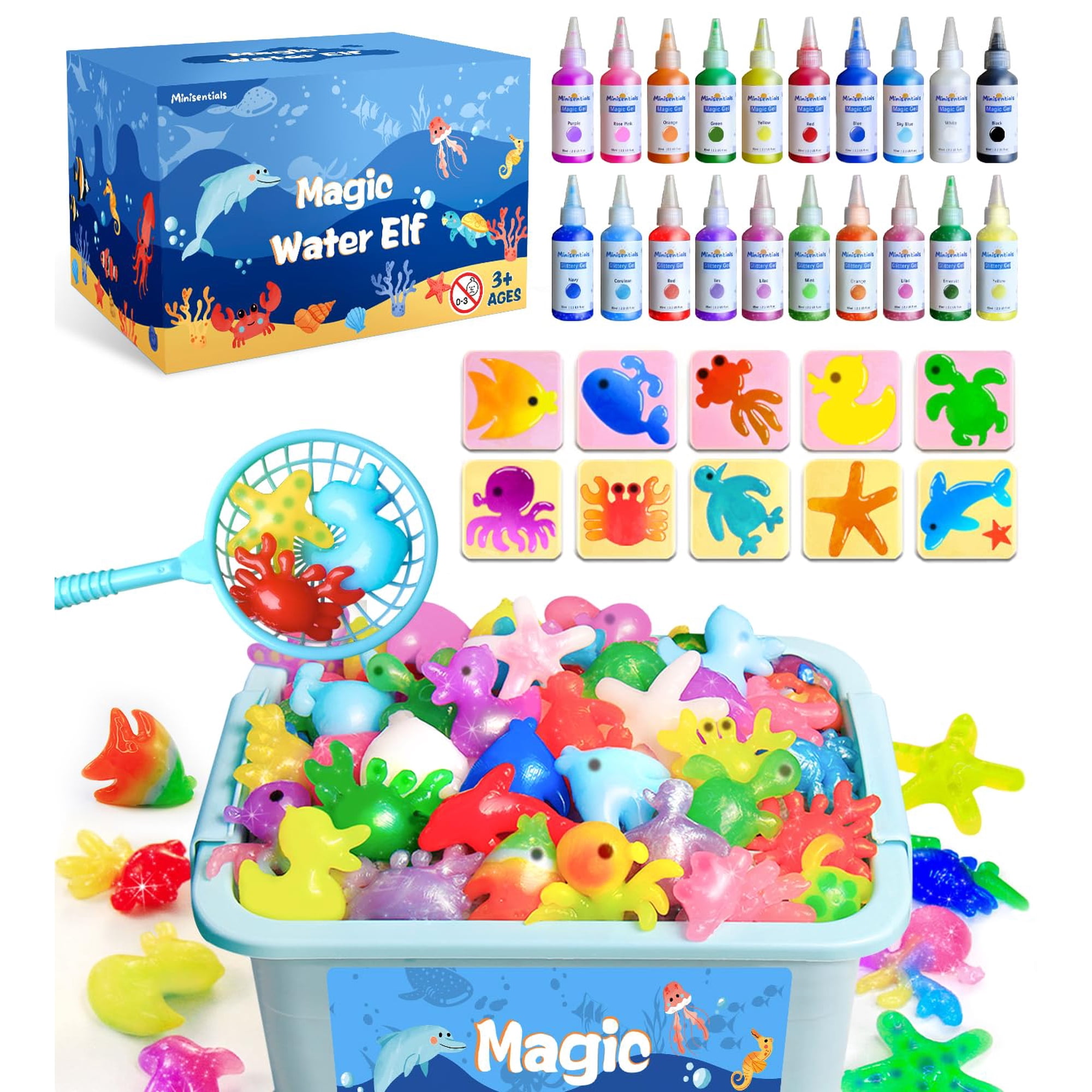 Aqua Fairy – Kit 3D DIY Multicolore – Animaux Marins En Gel – Créatif Deluxe – Dès 4 Ans