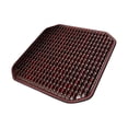 thumbnail image 3 of Funda de asiento con cuentas de madera, alfombrilla refrescante para coche, 41 cm x 41 cm, versátil y cómoda. rojo, 3 of 7
