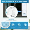 thumbnail image 6 of TERRALYX Portable AC Window Vent Kit with Waterproof Cover,AC Window Seal Kit with 5.9" Diameter,59" Length Hose for Sliding Horizontal or Vertical Window with 4 Seal Plates Ac Exhaust Hose Kit, 6 of 7
