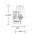 thumbnail image 6 of Elegant Octave Satin Nickel Wall Sconce, 6 of 6