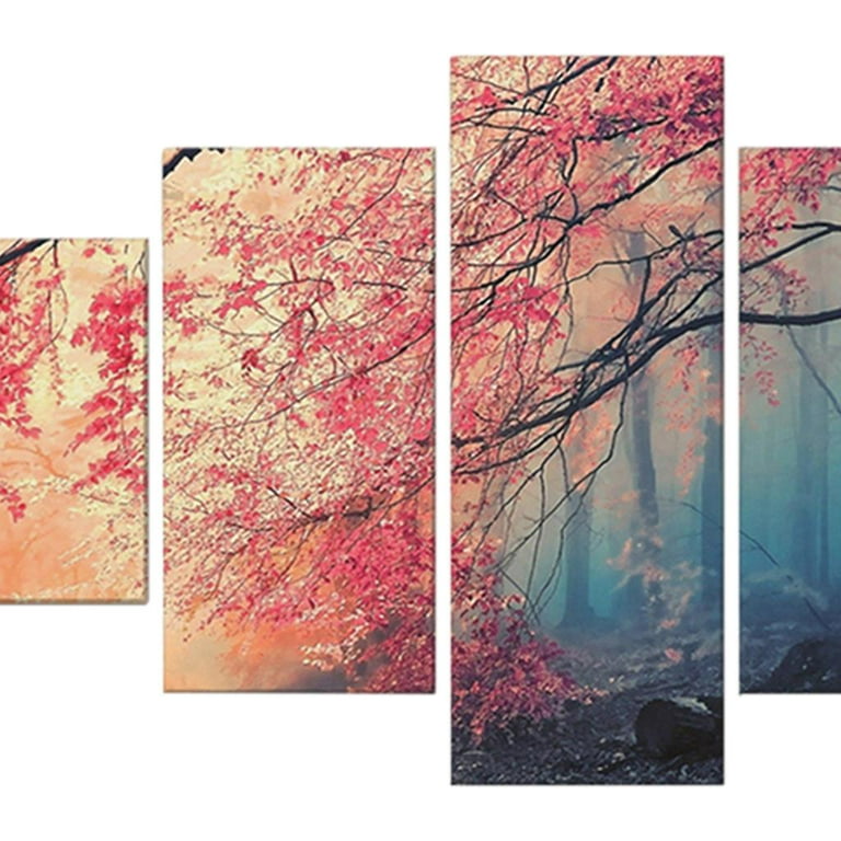 Autumn Forest Canvas Art Modern Paintings for Wall Decor