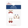 thumbnail image 2 of Way to Celebrate Americana Patriotic Fruit Earring Trio, 2 of 4