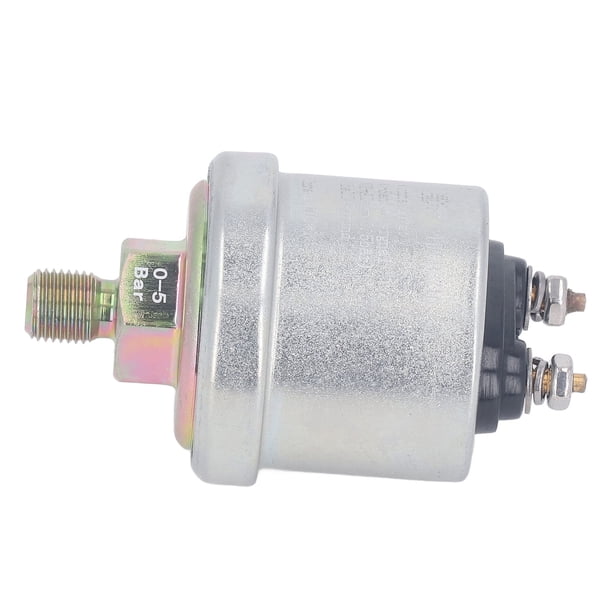 Sensor de Presión de Aceite de Latón Rosca Macho NPT de 1/8 pulg M10x1 Compatible con Máquinas VDO Reemplazo para Sensores de Presión de Aceite Aplicaciones de Agua Petróleo ANGGREK Otros