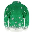 thumbnail image 3 of GERsome Men's Quarter Zip Christmas Sweatshirt, Xmas Snowflake Graphic Long Sleeve Fleece Sweatshirt Pullover Tops Sizes S-4XL（Green/XXL）, 3 of 3
