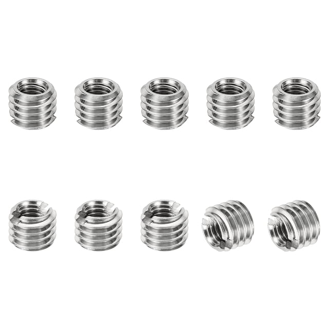 Unique Bargains Adaptateurs de Filetage Manchon Réducteur Écrou M5 * 0,8 Mâle à M3 * 0,5 Femelle Réparation Insert Vis Réducteur 4mm 10 Pcs
