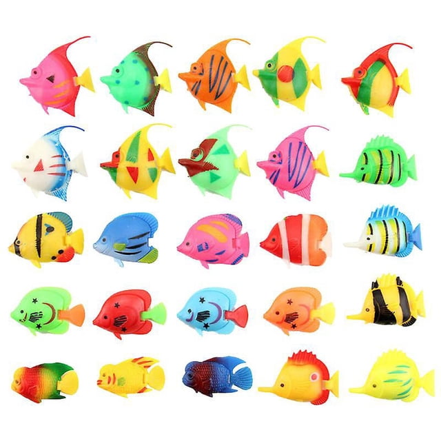 25 peces de plástico.