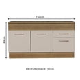 thumbnail image 2 of Gabinete Bajo de Cocina Madesa Agata 150cm con Encimera MC, 2 of 9