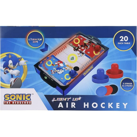 Sonic The Hedgehog Light-Up Air Hockey Table Top Edition