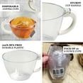 thumbnail image 4 of Efavormart 12 Pack 6oz Plastic Disposable Coffee Cups With Handle for Weddings, Parties, Receptions, Restaurants, Cafes, Catered Events, Hot Chocolate, Hot Tea, Cappuccino, Refreshing Drinks, 4 of 8